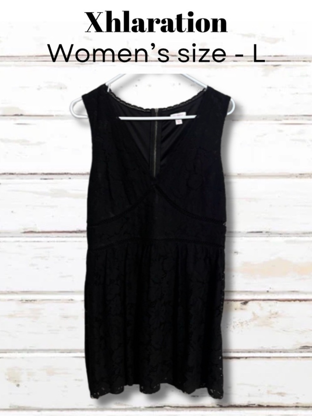 Xhilaration Black Lace Sleeveless Mini Dress